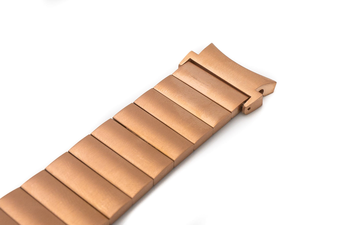 SYSTEM-S Armband 20 mm aus Metall für Samsung Galaxy Watch 4 Smartwatch in Rosa