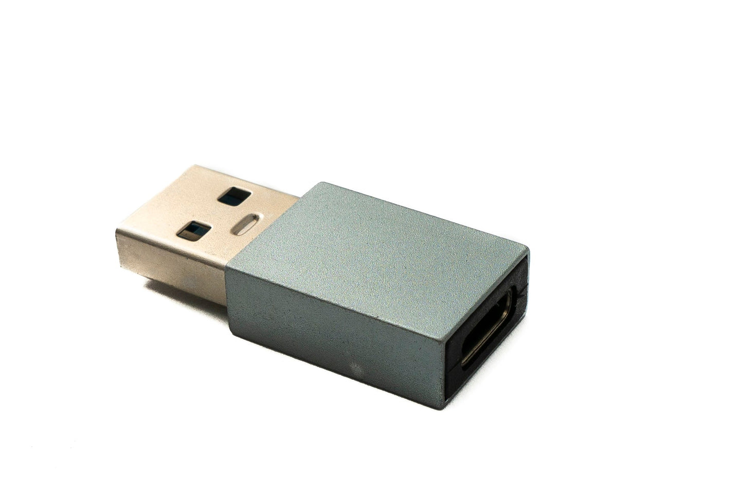 SYSTEM-S USB 3.1 Adapter Typ C Buchse zu 3.0 A Stecker 5 Gbit/s 100W in Grau