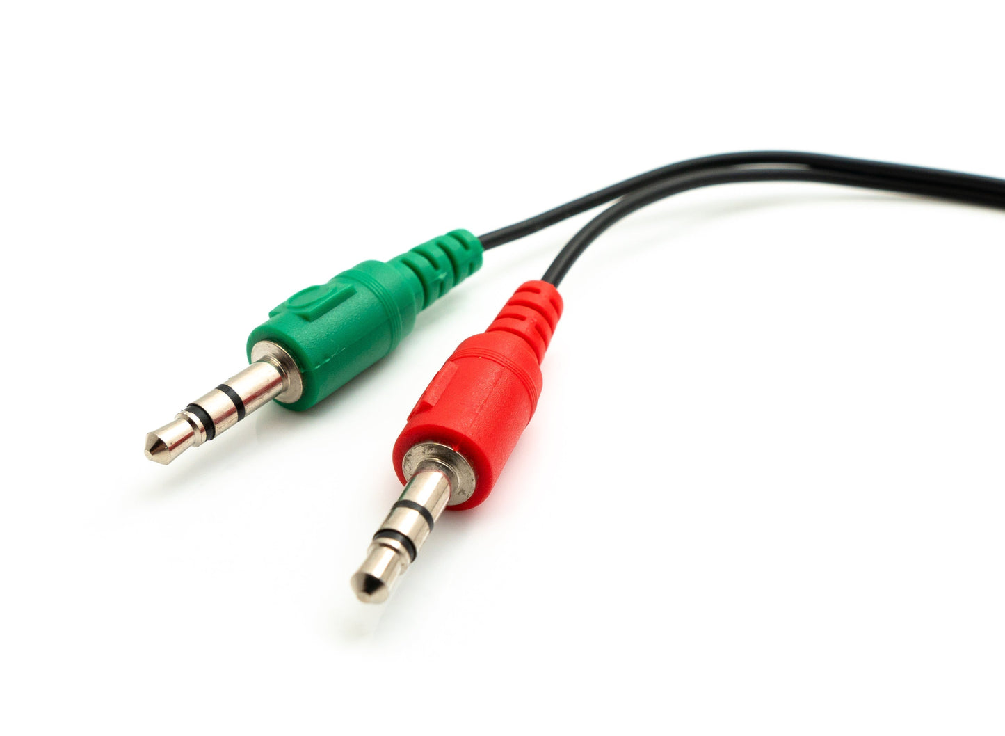 SYSTEM-S Audio Y Cable 20 cm Stereo AUX Jack 3.5mm Female to 2x Male Adapter Black