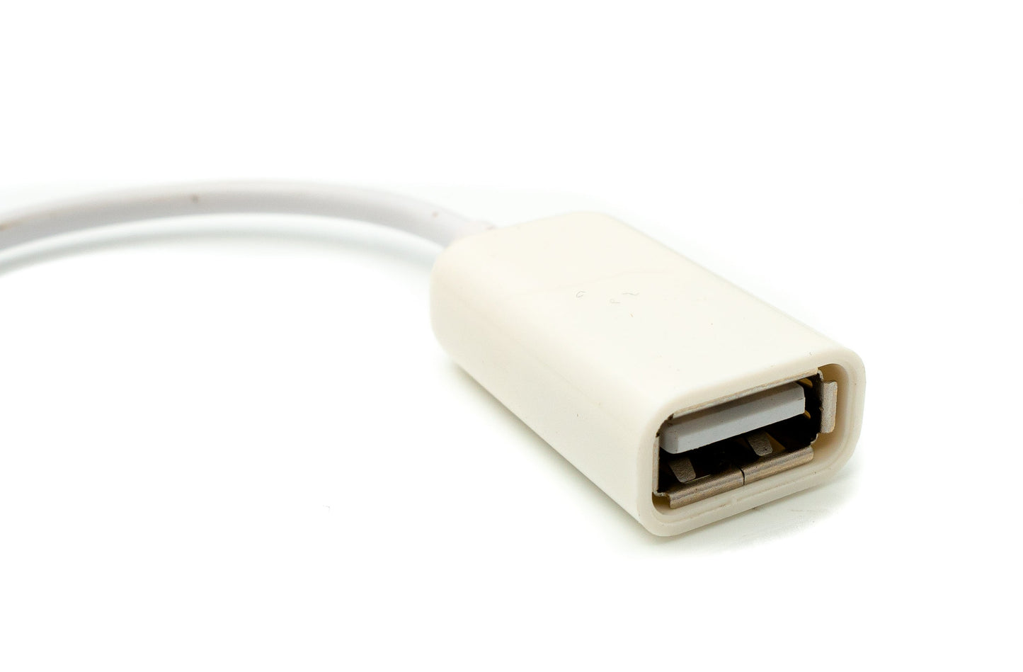SYSTEM-S Audio USB Kabel 15 cm 3,5 mm Klinke Stecker zu 2.0 Typ A Buchse AUX in Weiß