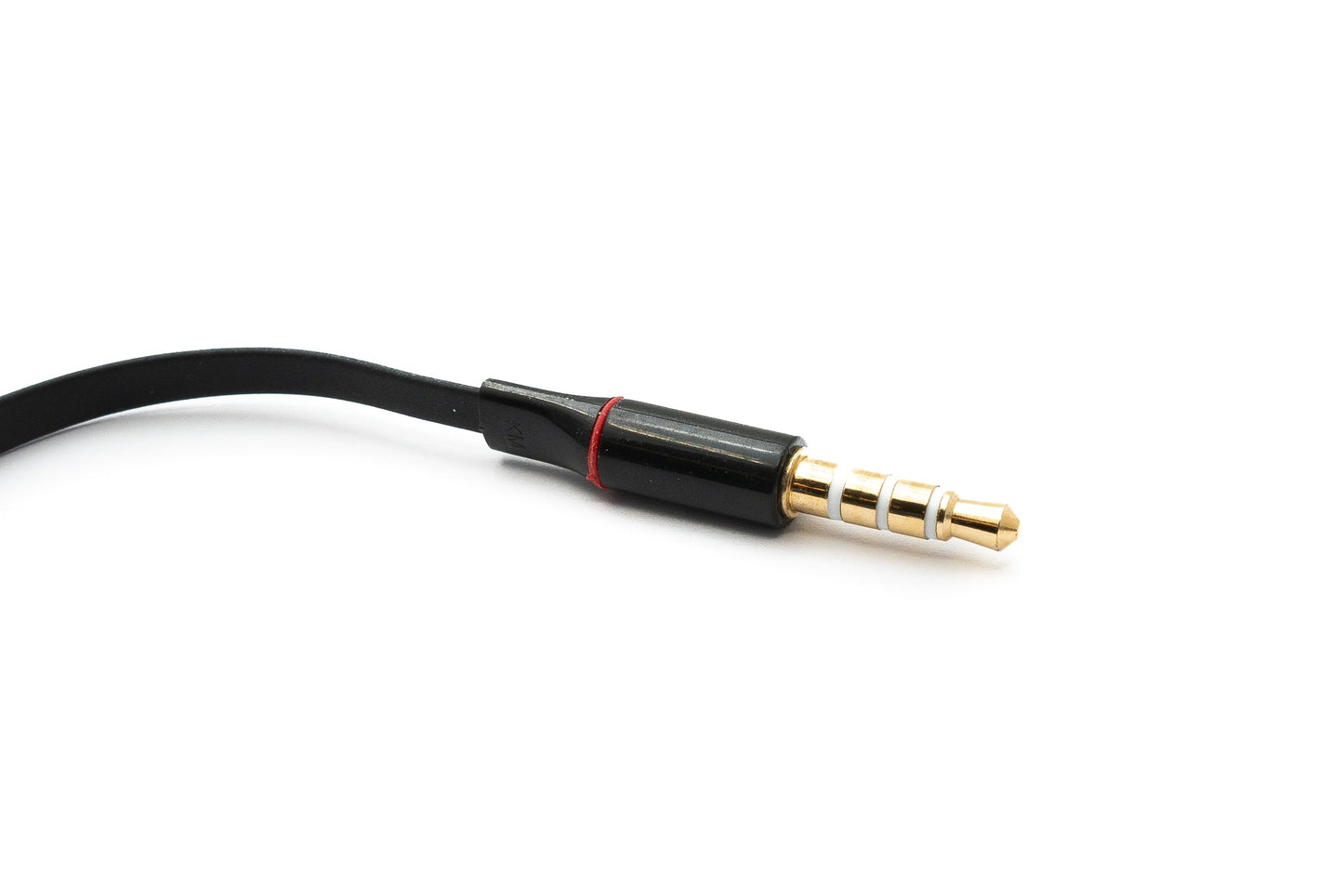 SYSTEM-S Audio Cable 15 cm Stereo AUX Jack 3.5 mm Male to Female Flat in Black