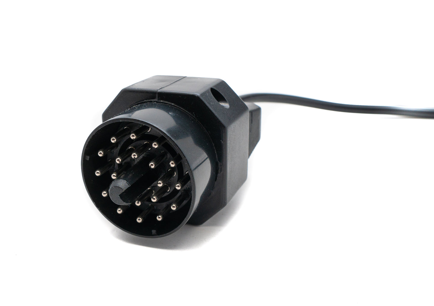 SYSTEM-S OBD Kabel 35 cm OBD 2 Buchse für BMW 20pin in Schwarz für Auto Diagnose