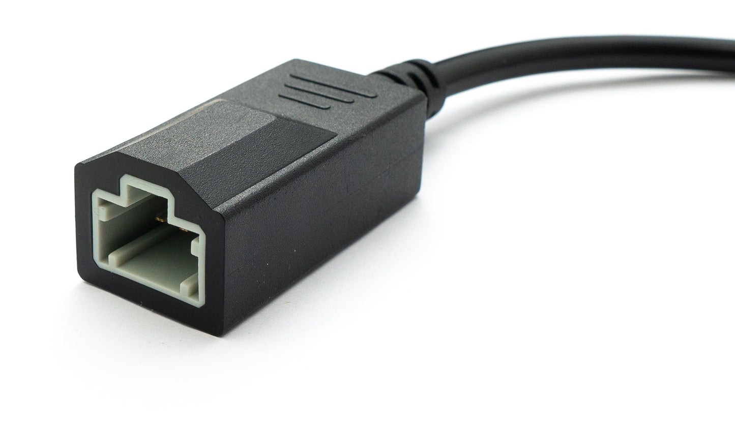 SYSTEM-S OBD cable 30 cm OBD 2 socket for Honda 3-pin in black for car diagnostics