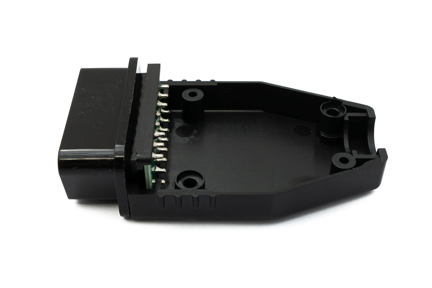 SYSTEM-S OBD Adapter OBD 2 16 pin Stecker Anschluss Kabel in Schwarz für Auto Diagnose