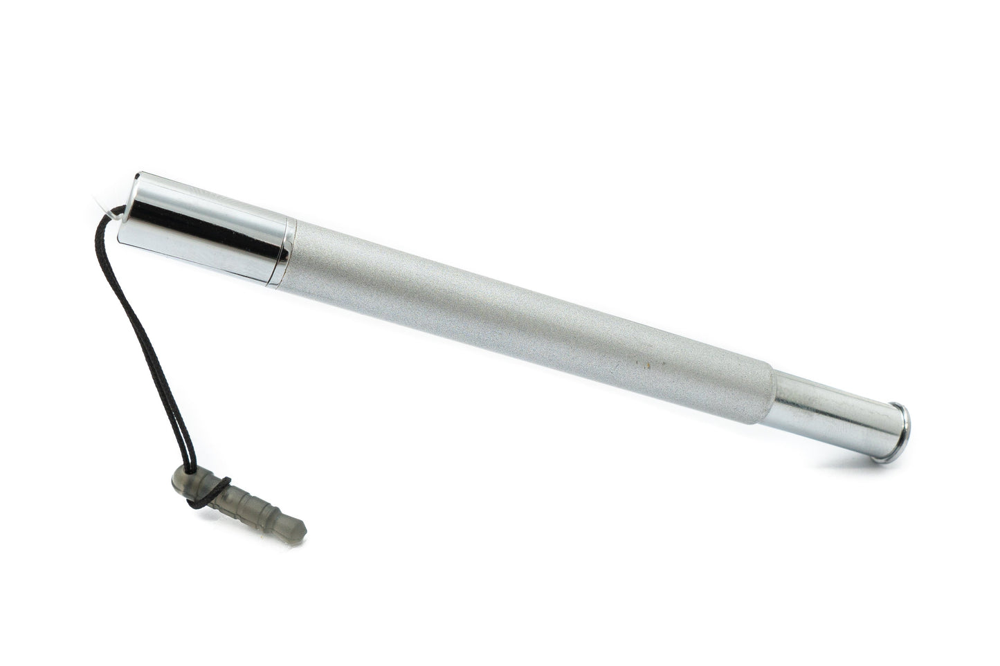 SYSTEM-S Touchpen Stylus aus Aluminium in Grau für Tablet Smartphone Laptop Surface