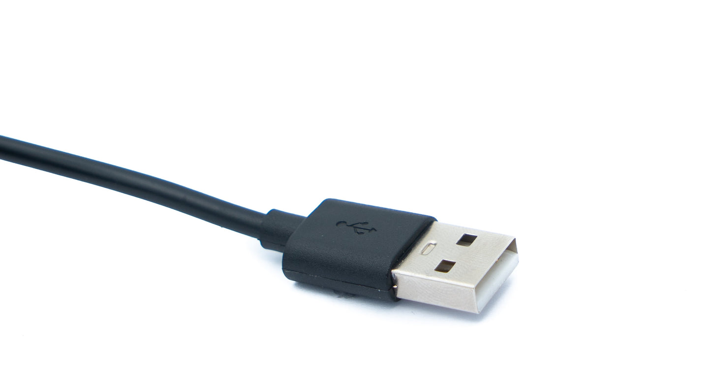 SYSTEM-S USB 2.0 Kabel 5 m Micro B Stecker zu Typ A Stecker in Schwarz