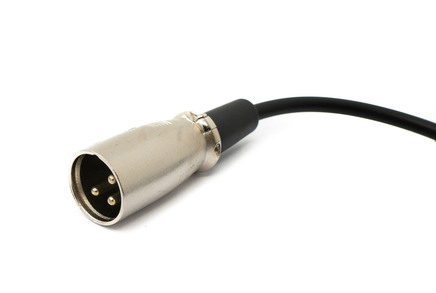 SYSTEM-S Audio Kabel 50 cm XLR 3 polig Stecker zu DIN 5 polig Stecker in Schwarz