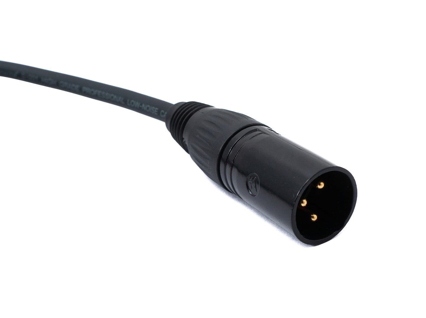 SYSTEM-S Audio Kabel 100 cm XLR 3 polig Stecker zu Buchse AUX in Schwarz