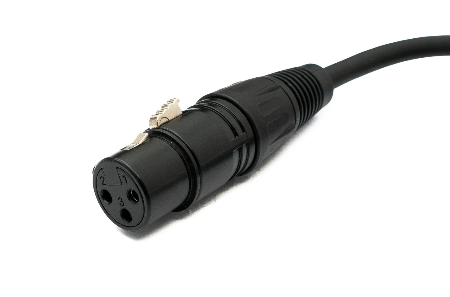 SYSTEM-S Audio XLR Kabel 50 cm 5 polig Stecker zu 3 polig Buchse in Schwarz