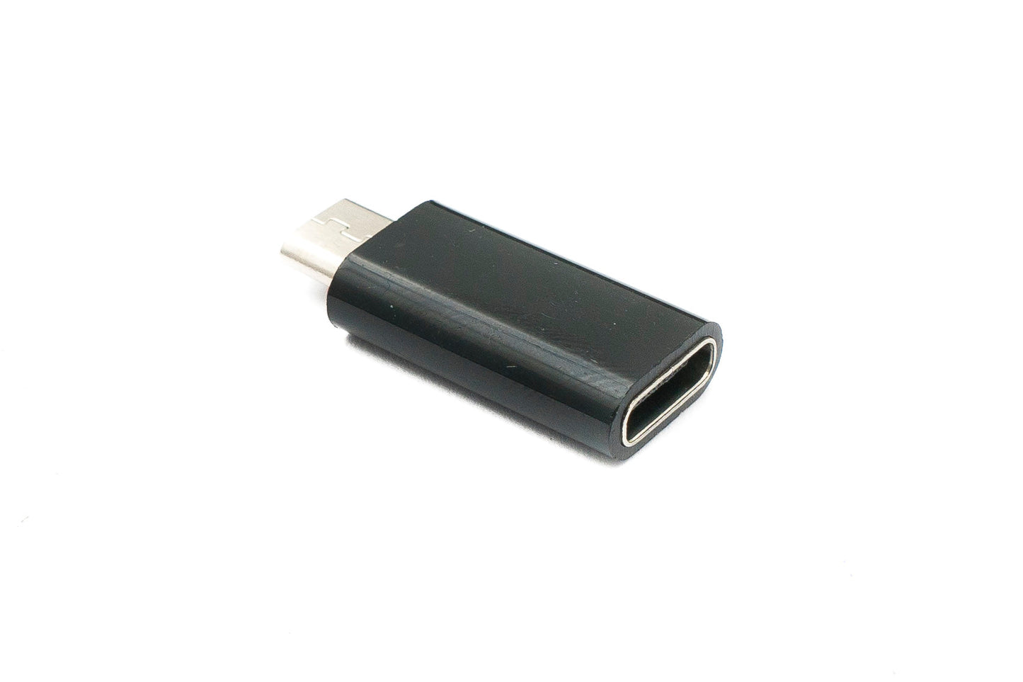 SYSTEM-S USB 3.1 Adapter Typ C Buchse zu 2.0 Micro B Stecker in Schwarz
