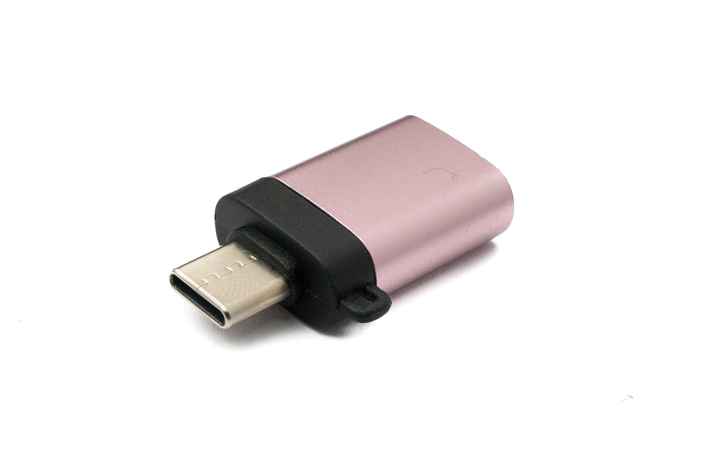 SYSTEM-S USB 3.1 Adapter Typ C Stecker zu 3.0 Typ A Buchse Schlaufe in Pink