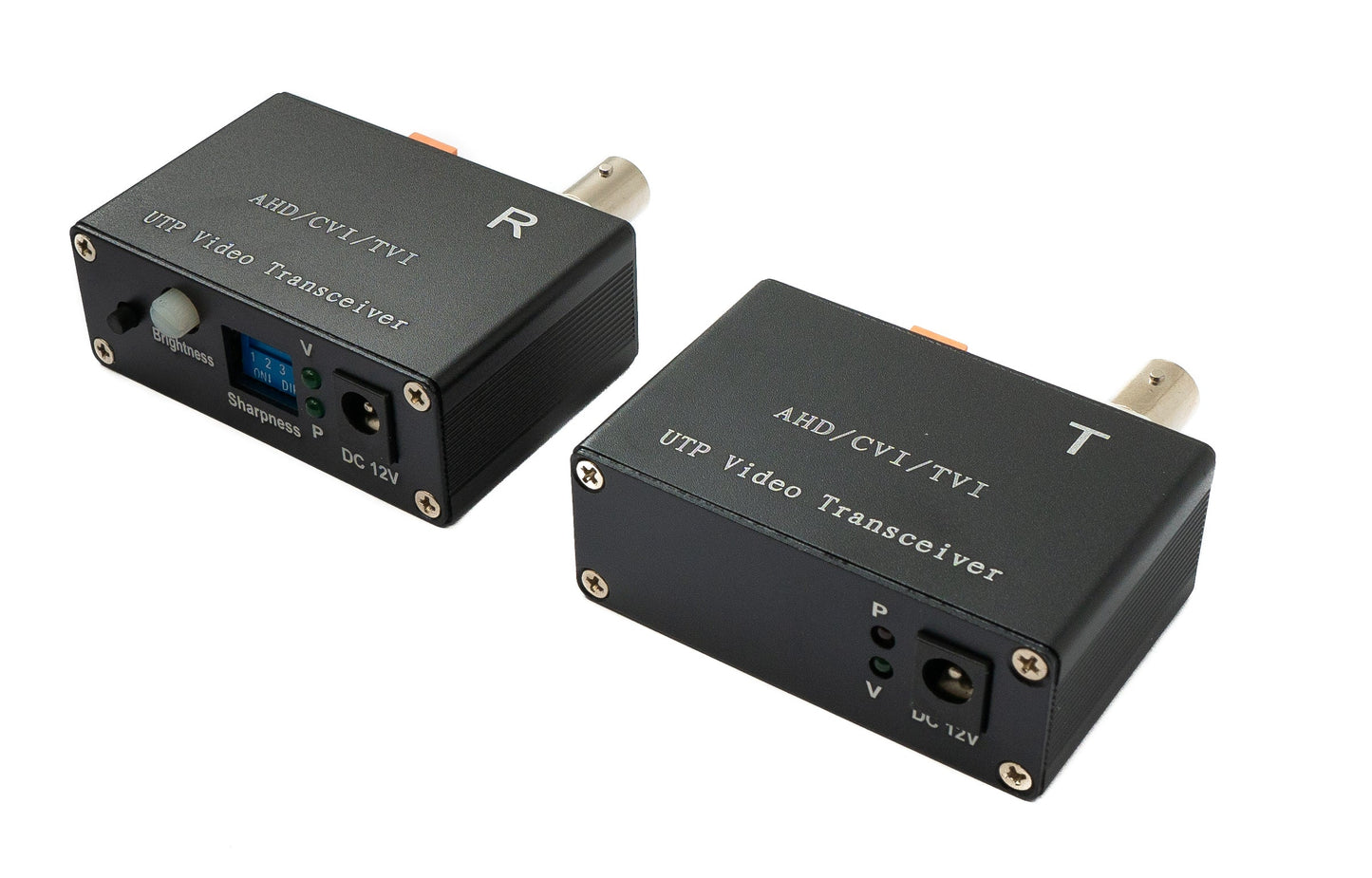 SYSTEM-S 75 Ohm Transceiver Set BNC zu Cat5E Cat6 Video für AHD TVI CVI/PAL NTSC