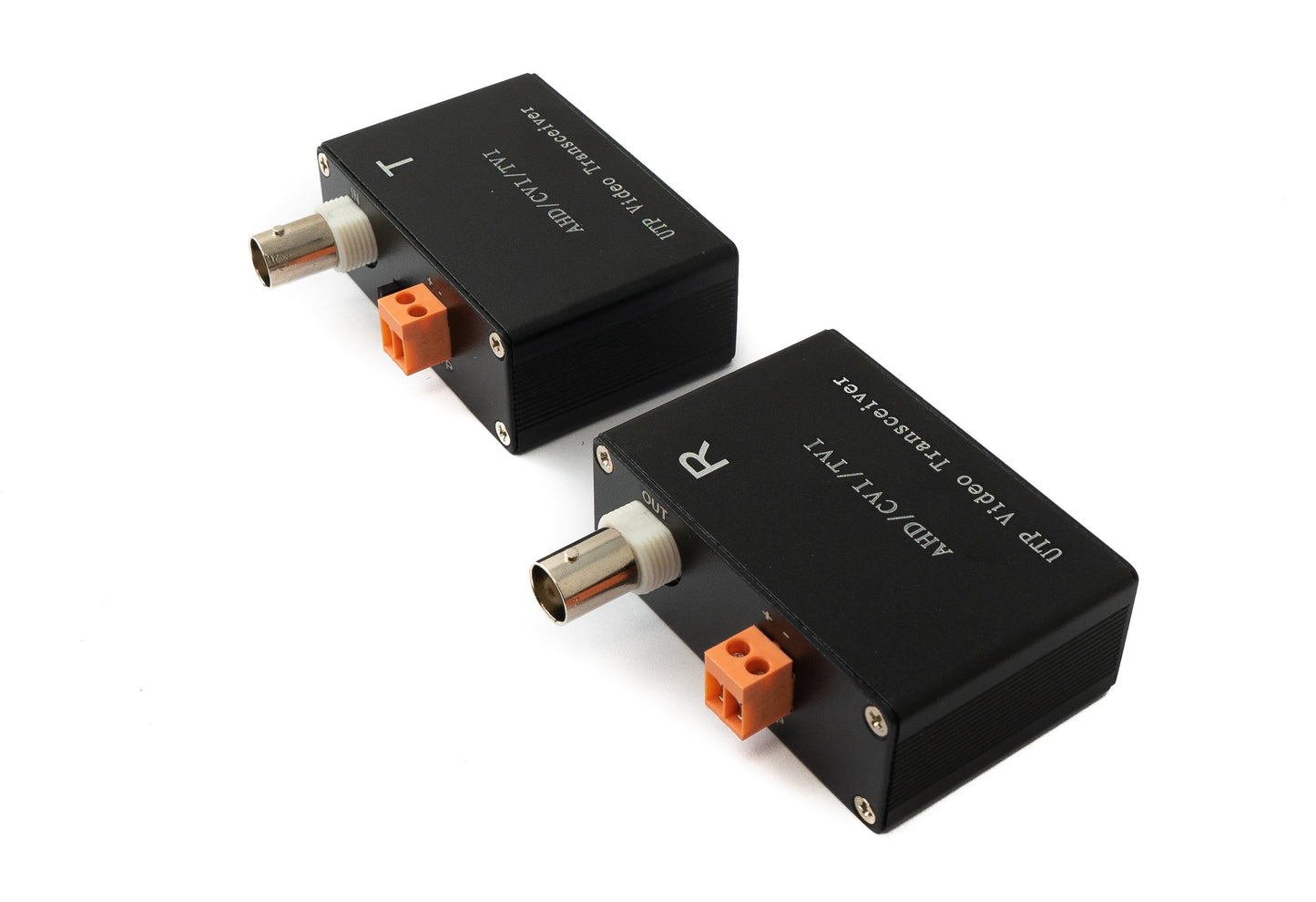 SYSTEM-S 75 Ohm Transceiver Set BNC zu Cat5E Cat6 Video für AHD TVI CVI/PAL NTSC