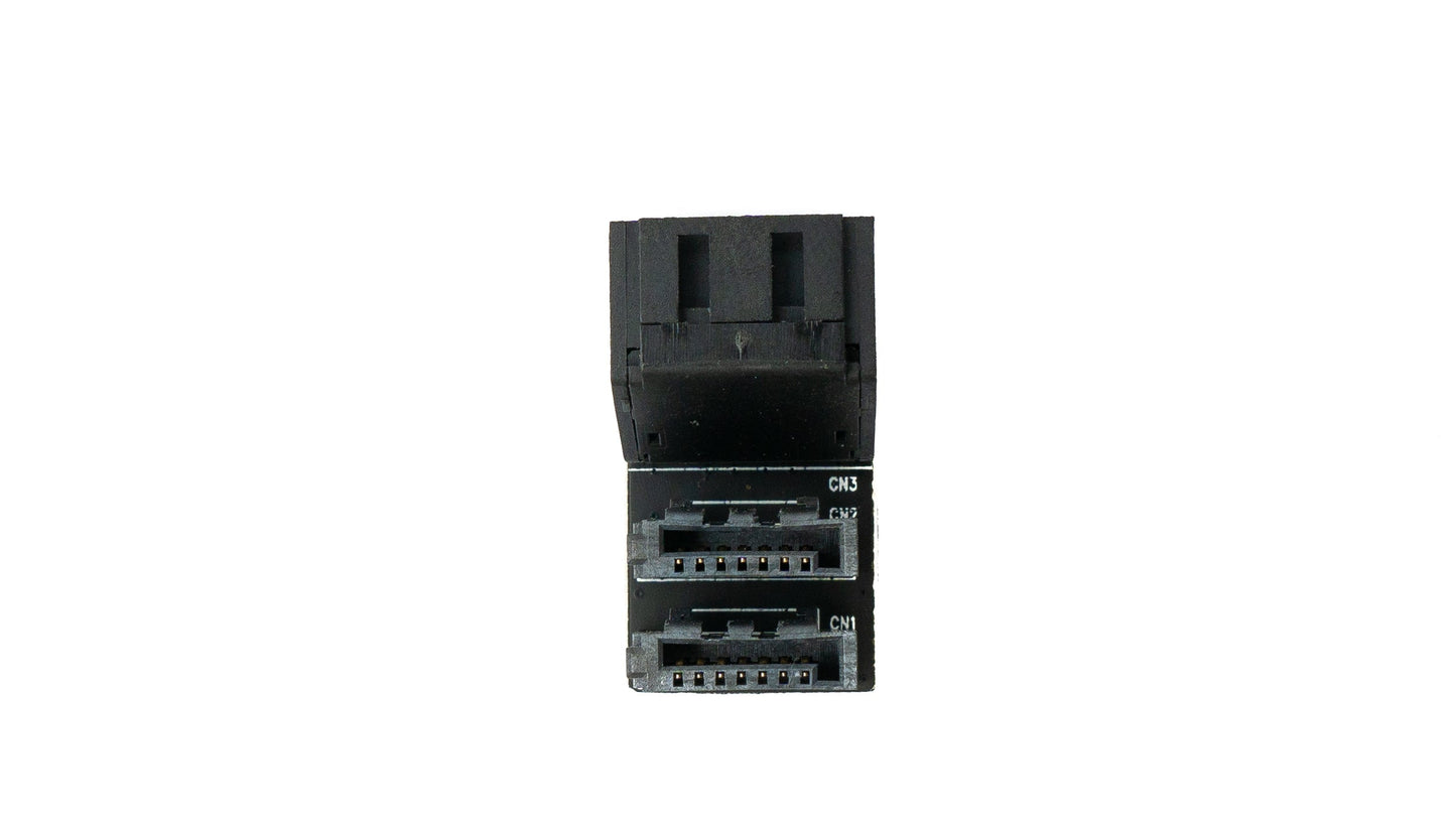 SYSTEM-S SATA adapter 2x 7-pin female to 2x male cable 90° for mainboard SSD HDD