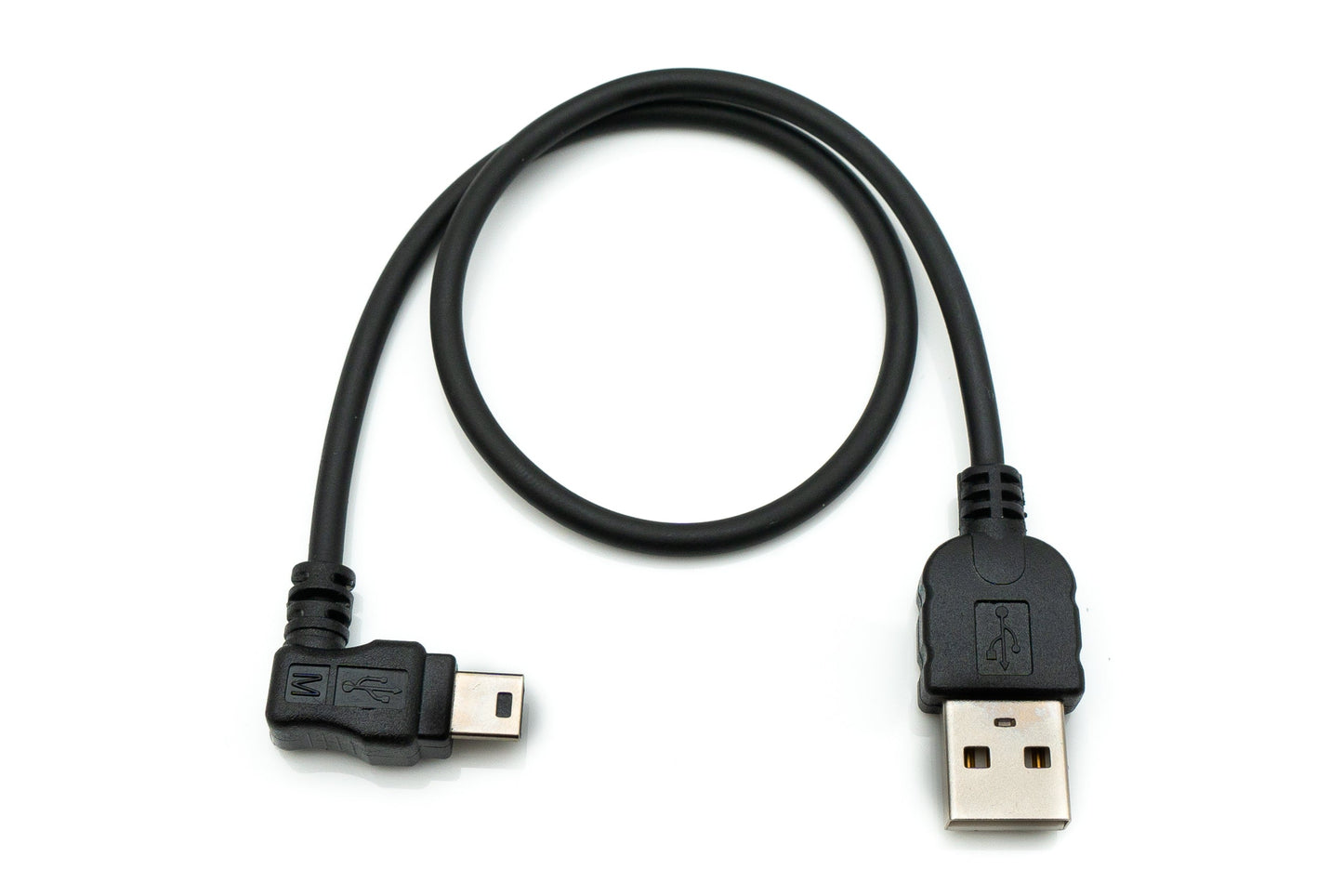 SYSTEM-S USB 2.0 Kabel 30 cm Mini B Buchse zu Typ A Stecker Winkel für Garmin