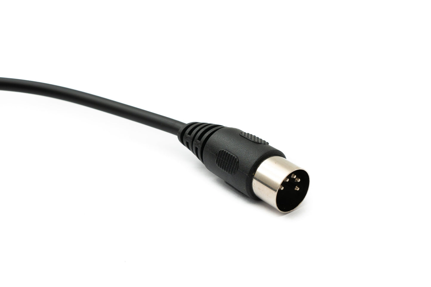 SYSTEM-S Audio Kabel 150 cm XLR 3 polig Stecker zu DIN 5 polig Stecker in Schwarz
