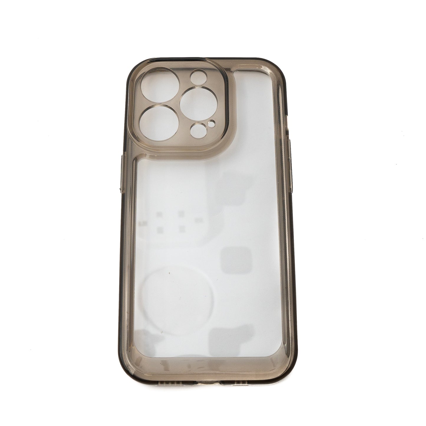 SYSTEM-S Schutzhülle stoßfest aus TPU Silikon Schwarz Transparent Hülle für iPhone 14 Max