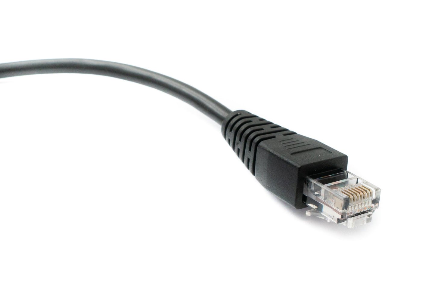 SYSTEM-S LAN Kabel 30 cm RJ45 Stecker zu 8 pin Terminalblock in Schwarz