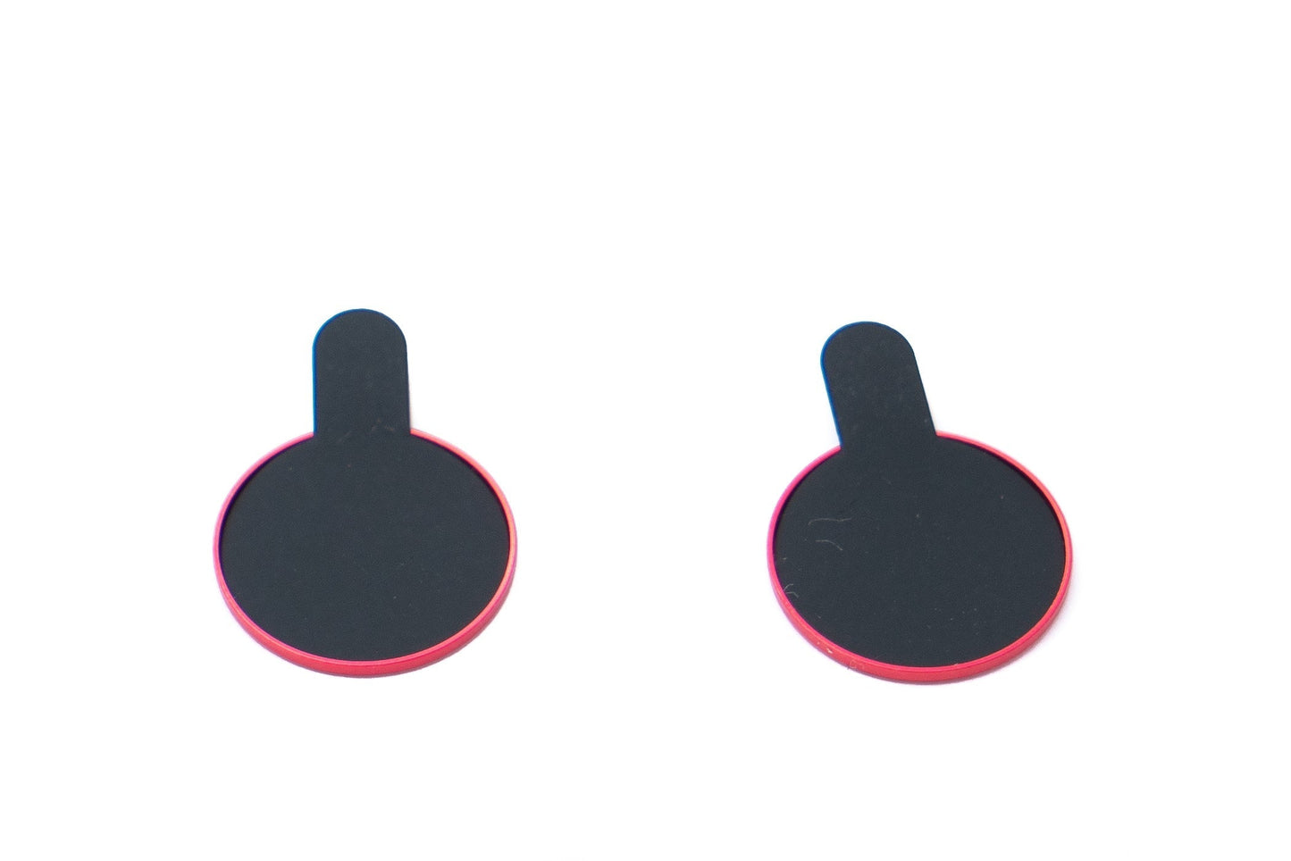SYSTEM-S Kamera Schutz Linse Objektiv Abdeckung aus Glas Metall für iPhone 11 in Rot