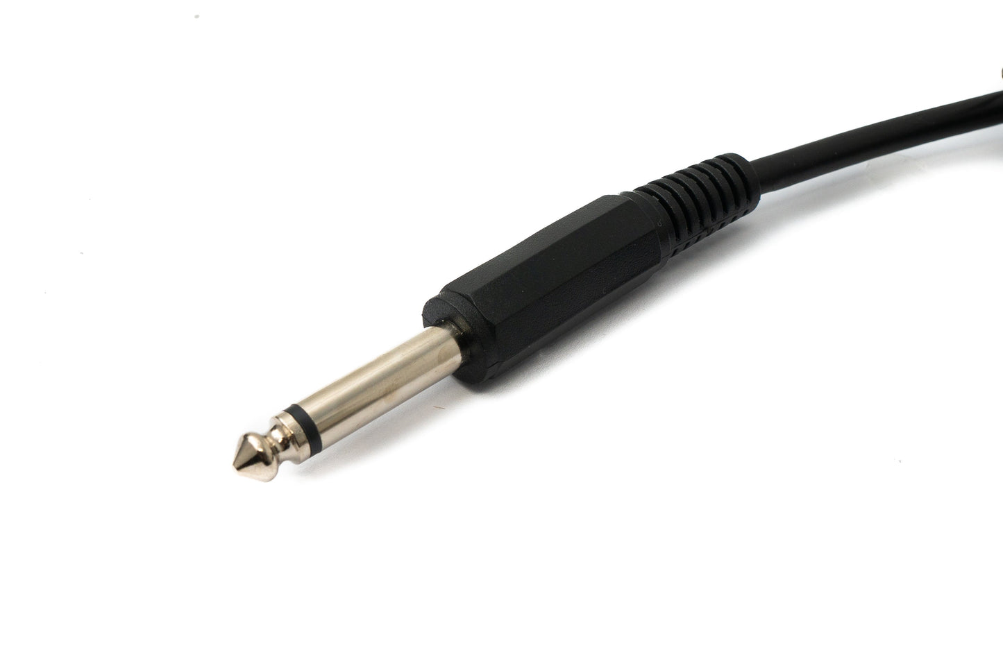 SYSTEM-S Audio Kabel 180 cm 6.35 mm Klinke Stecker zu BNC Stecker AUX in Schwarz