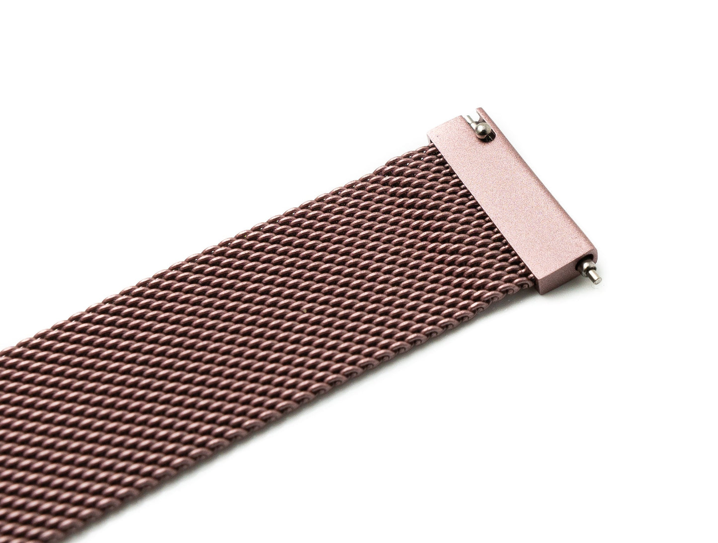 SYSTEM-S Armband 20 mm Milanaise aus Metall für Huawei Watch Smartwatch in Rosa