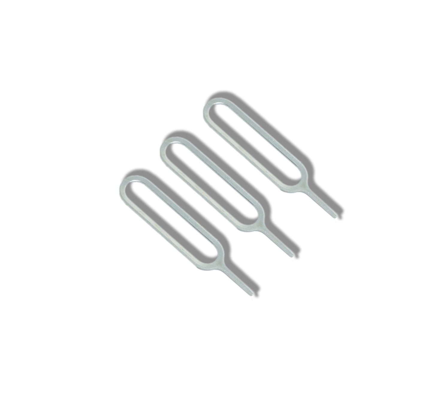 SYSTEM-S 3x SIM Karte Nadel Set Kartenträger Auswerfer Tool in Grau