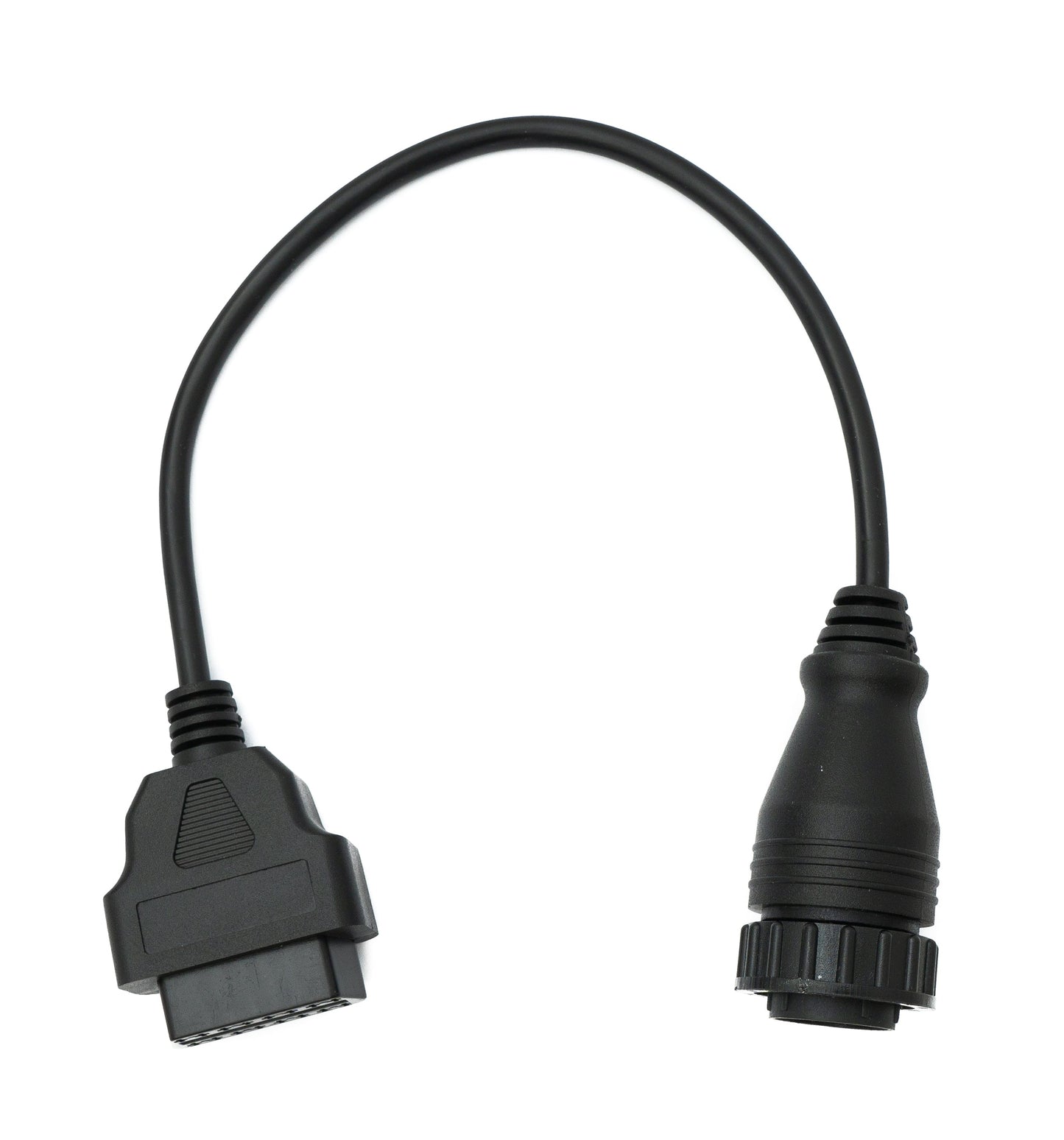 SYSTEM-S OBD Kabel 30 cm OBD 2 Buchse für Mercedes Benz 14pin Schwarz für Auto Diagnose