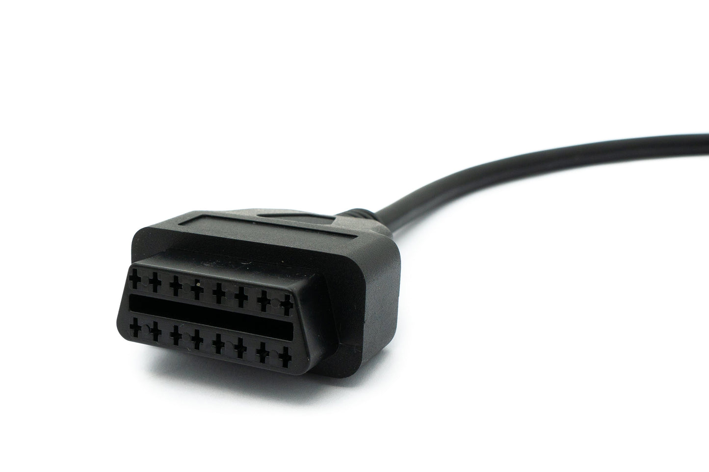 SYSTEM-S OBD Kabel 30 cm OBD 2 Buchse für Mercedes Benz 14pin Schwarz für Auto Diagnose