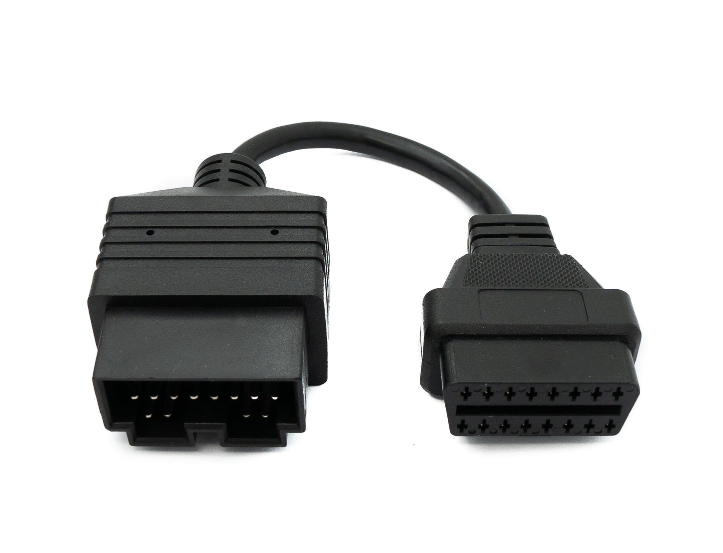 SYSTEM-S OBD cable 10 cm OBD 2 socket for Kia 20-pin in black for car diagnostics