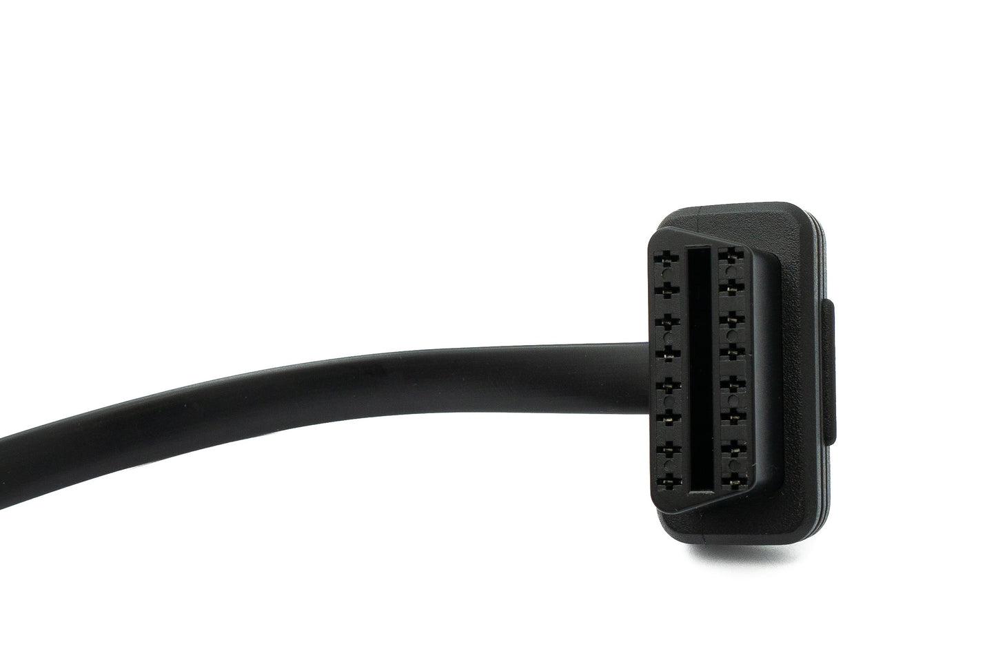 SYSTEM-S OBD Kabel 50 cm OBD 2 16pin J1962M Stecker zu J1962F Buchse flach Auto Diagnose