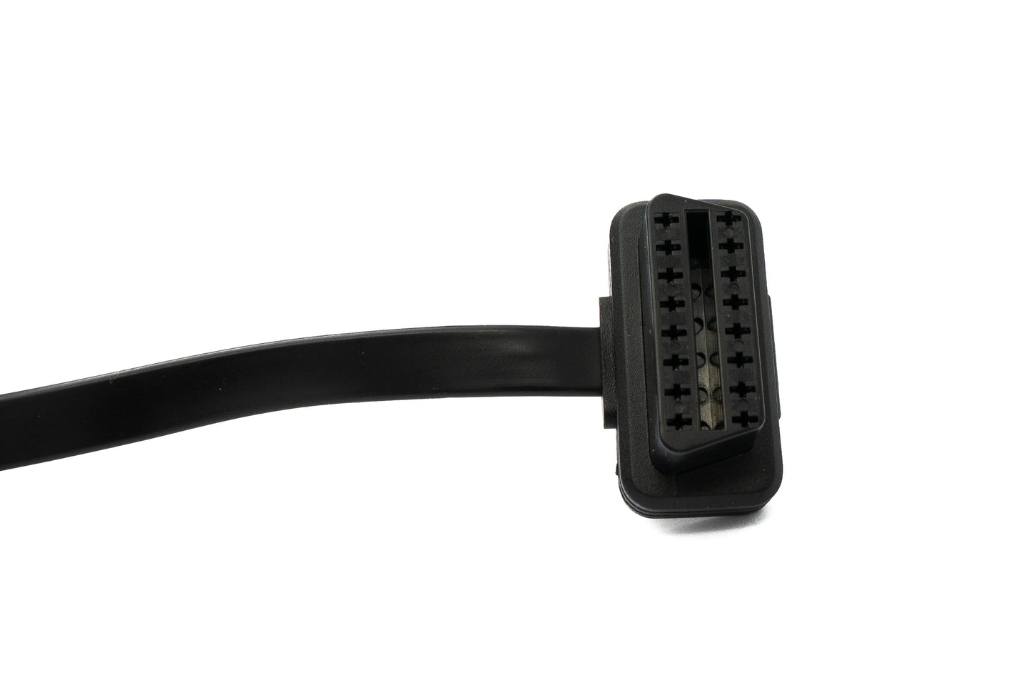 SYSTEM-S OBD Kabel 50 cm OBD 2 16pin J1962M Stecker zu J1962F Buchse flach Schalter Auto