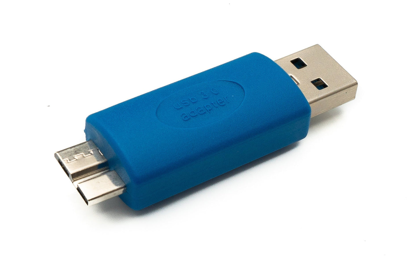 SYSTEM-S USB 3.0 Adapter Typ A Stecker zu Micro B Stecker Kabel in Blau