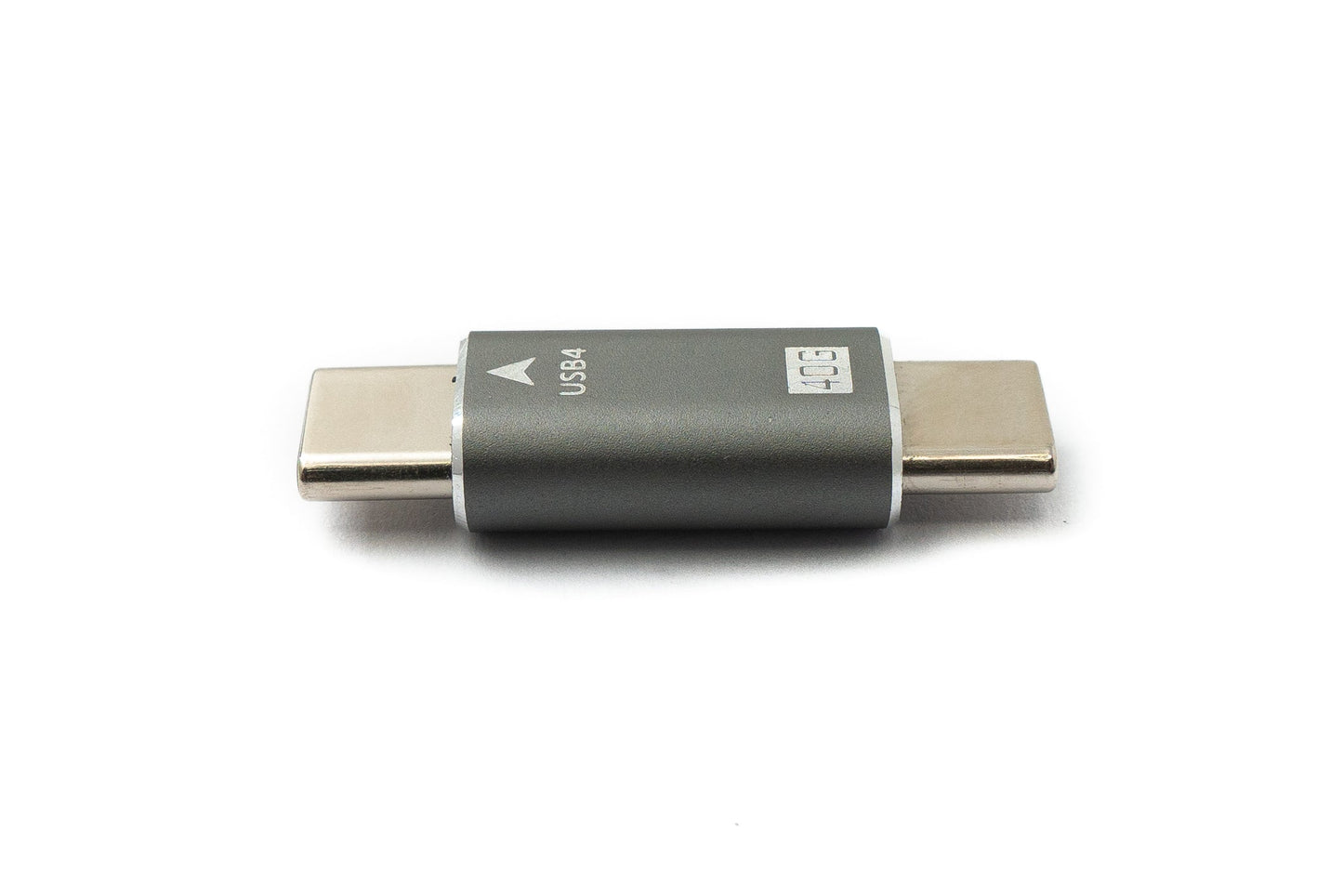 SYSTEM-S USB4 USB Adapter Typ C Stecker zu Stecker 40 Gbit/s USB 4.0 Kabel in Grau