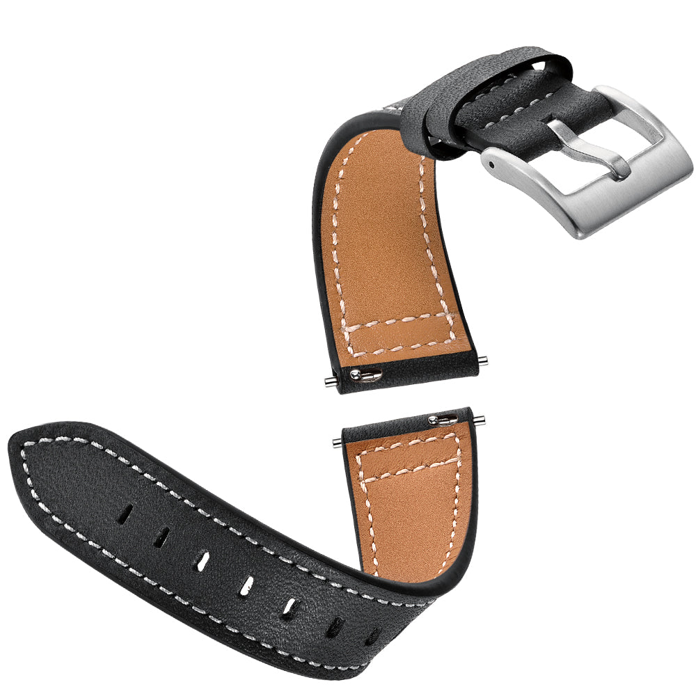 SYSTEM-S Armband flexibel aus Silikon 20mm für Samsung Galaxy Watch 4 Smartwatch Schwarz