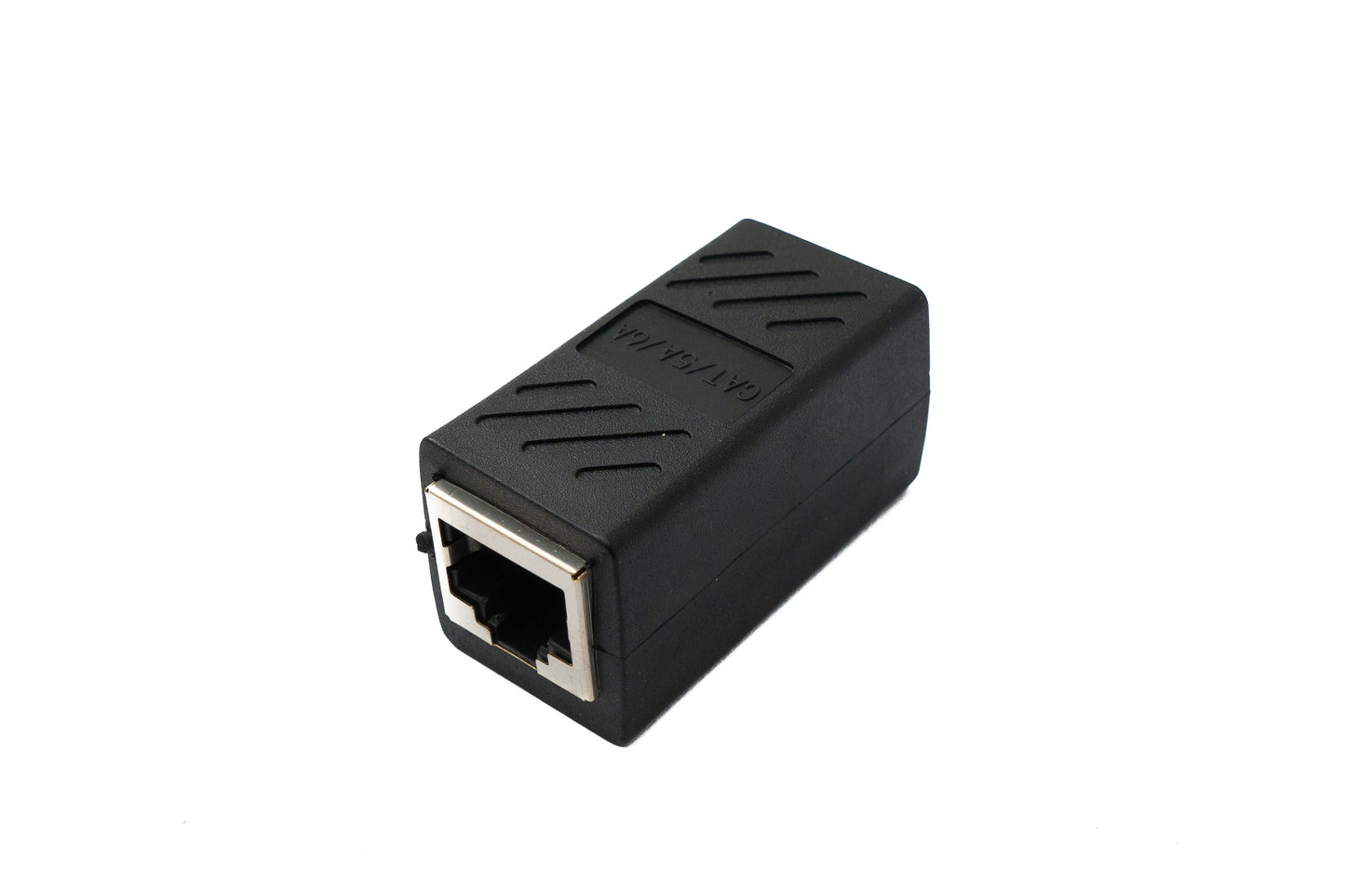 SYSTEM-S LAN Adapter RJ45 Buchse zu Buchse Kabel in Schwarz