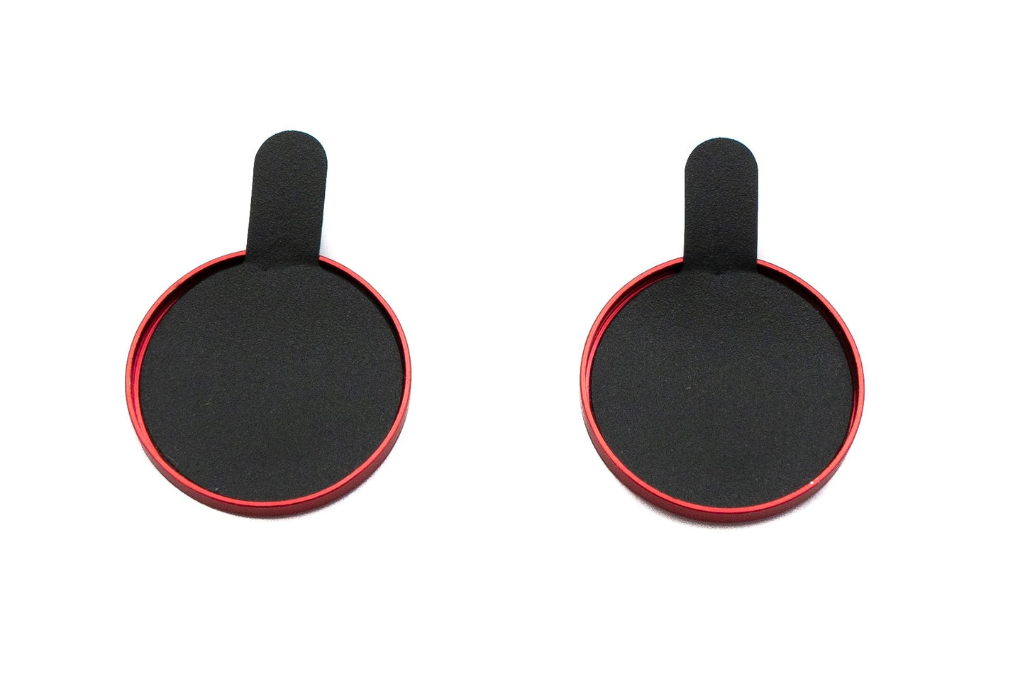 SYSTEM-S Kamera Schutz Linse Objektiv Abdeckung aus Glas Metall für iPhone 13 + Mini Rot