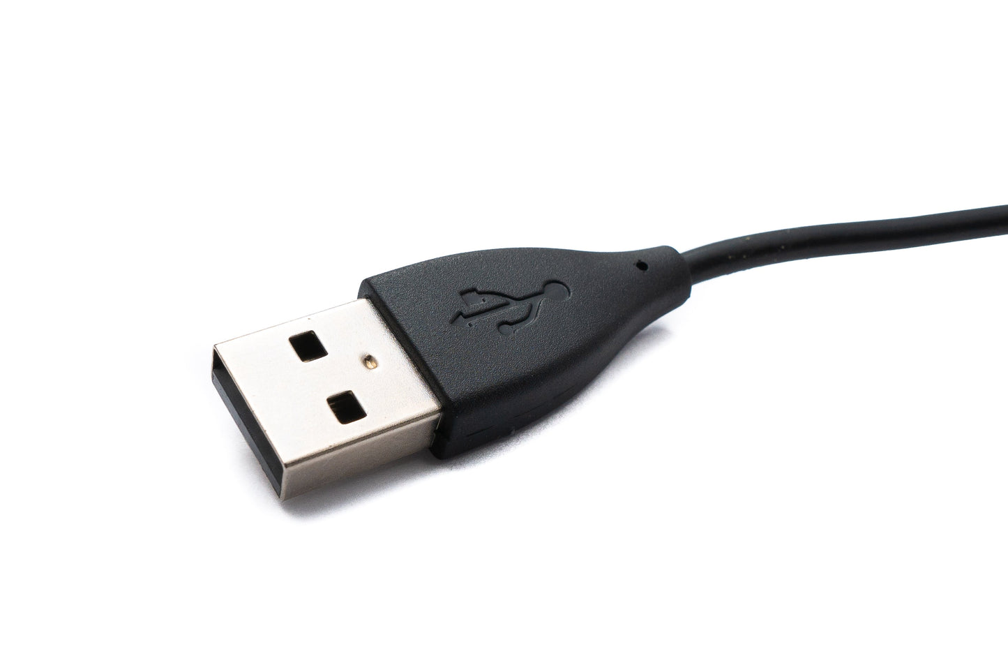 SYSTEM-S USB 2.0 Kabel 10 cm Ladekabel für Fitbit Flex 2 Smartwach in Schwarz