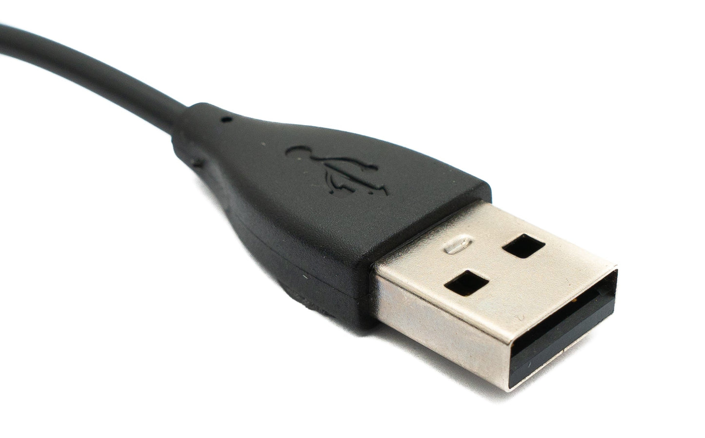 SYSTEM-S USB 2.0 Kabel 10 cm Ladekabel für Fitbit Flex 2 Smartwatch in Schwarz