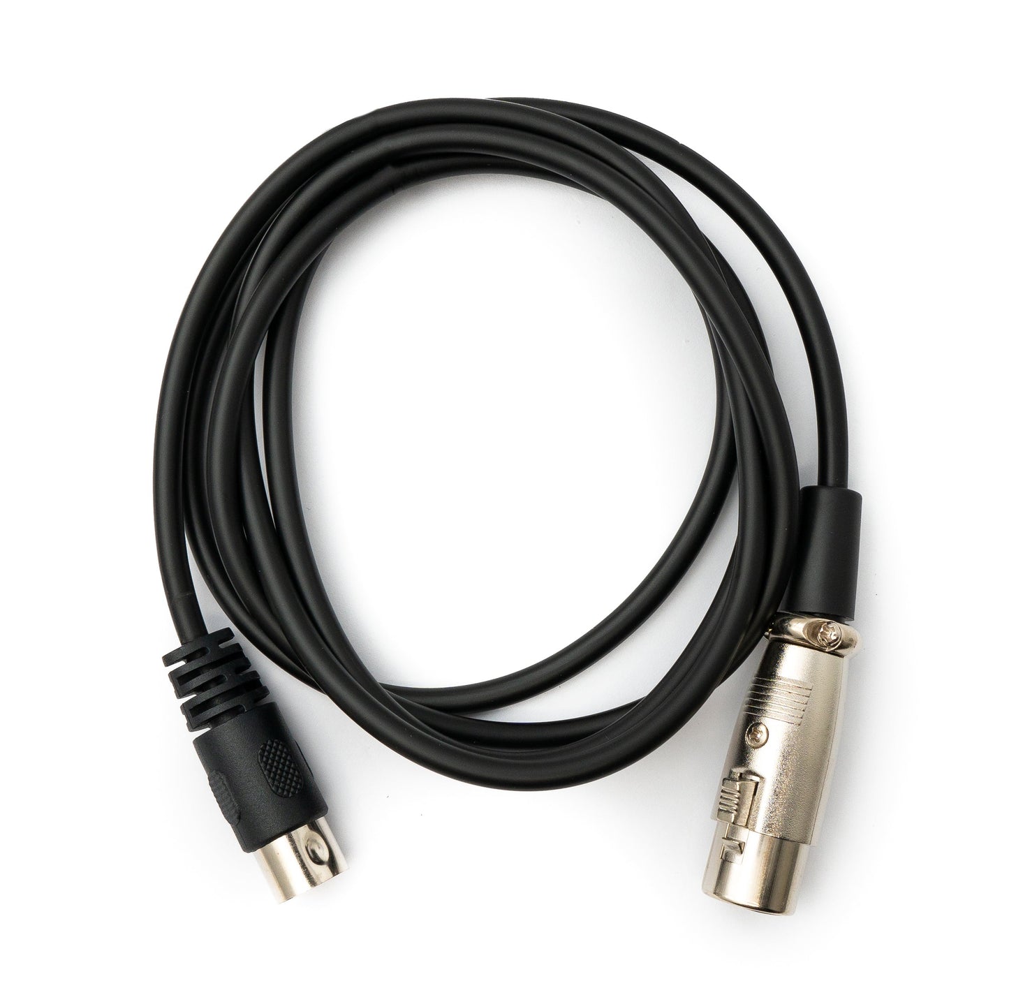 SYSTEM-S Audio Cable 150 cm XLR 3-pin socket to DIN 5-pin plug in black