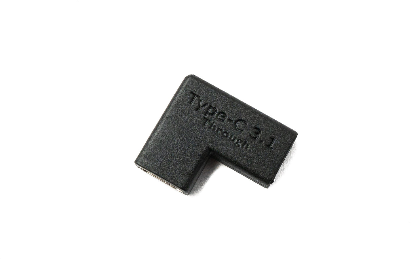 SYSTEM-S USB 3.1 Adapter Typ C Buchse zu Buchse Winkel Kabel in Schwarz