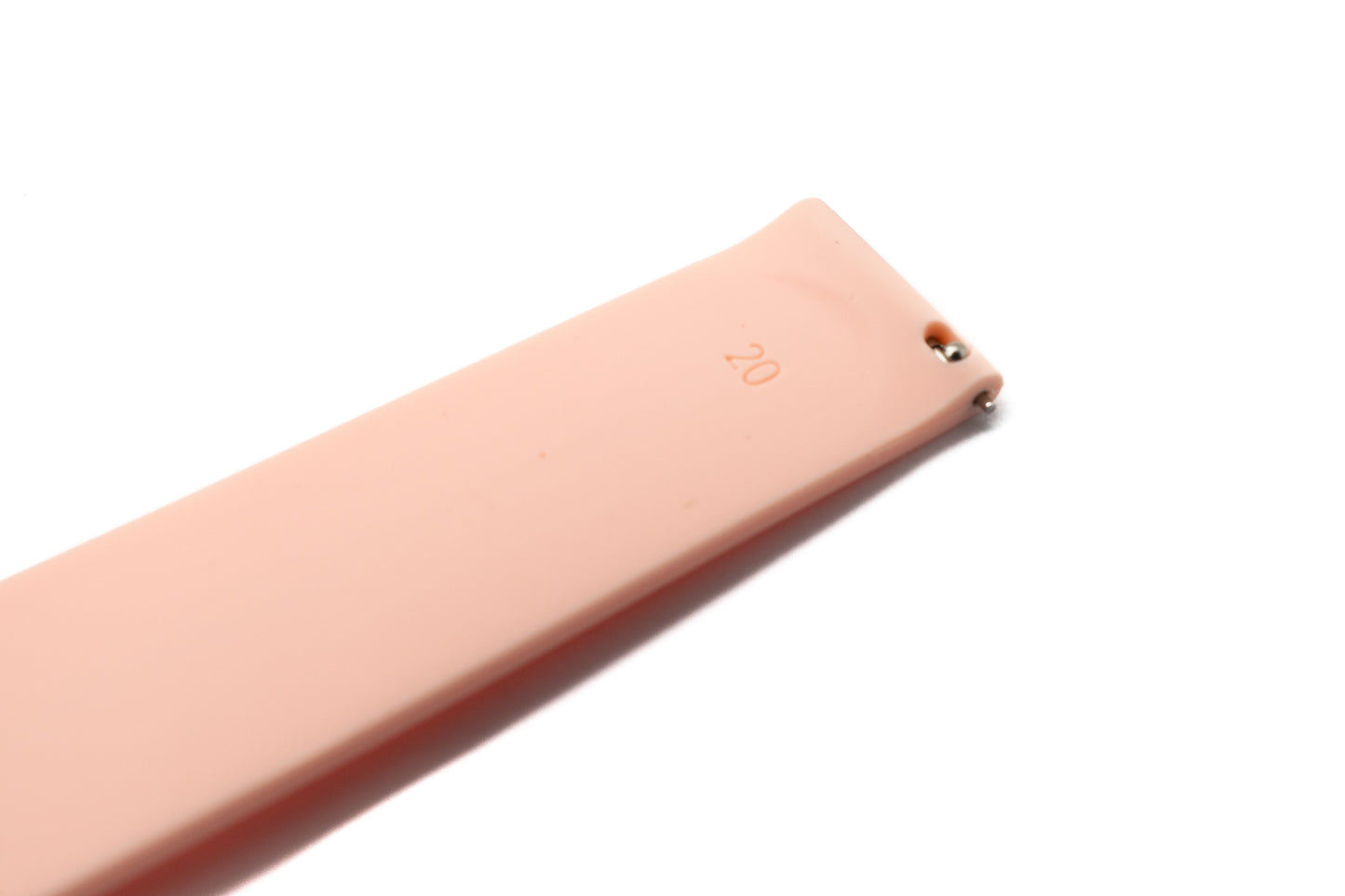 SYSTEM-S Armband 20 mm aus Silikon mit Kippfaltschließe für Smartwatch in Pink