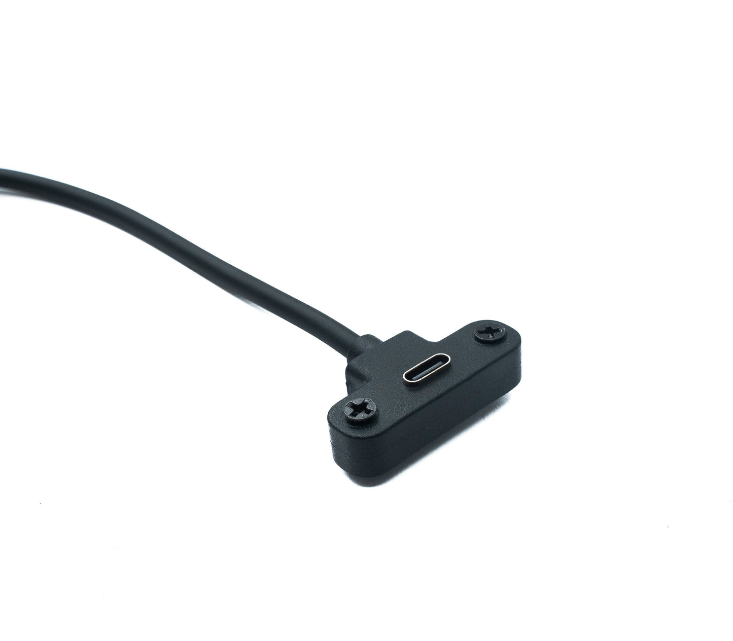 SYSTEM-S USB 3.1 Gen 2 Kabel 30 cm Typ C Stecker zu Buchse Flat Panel Mount 10 Gbit/s 100W