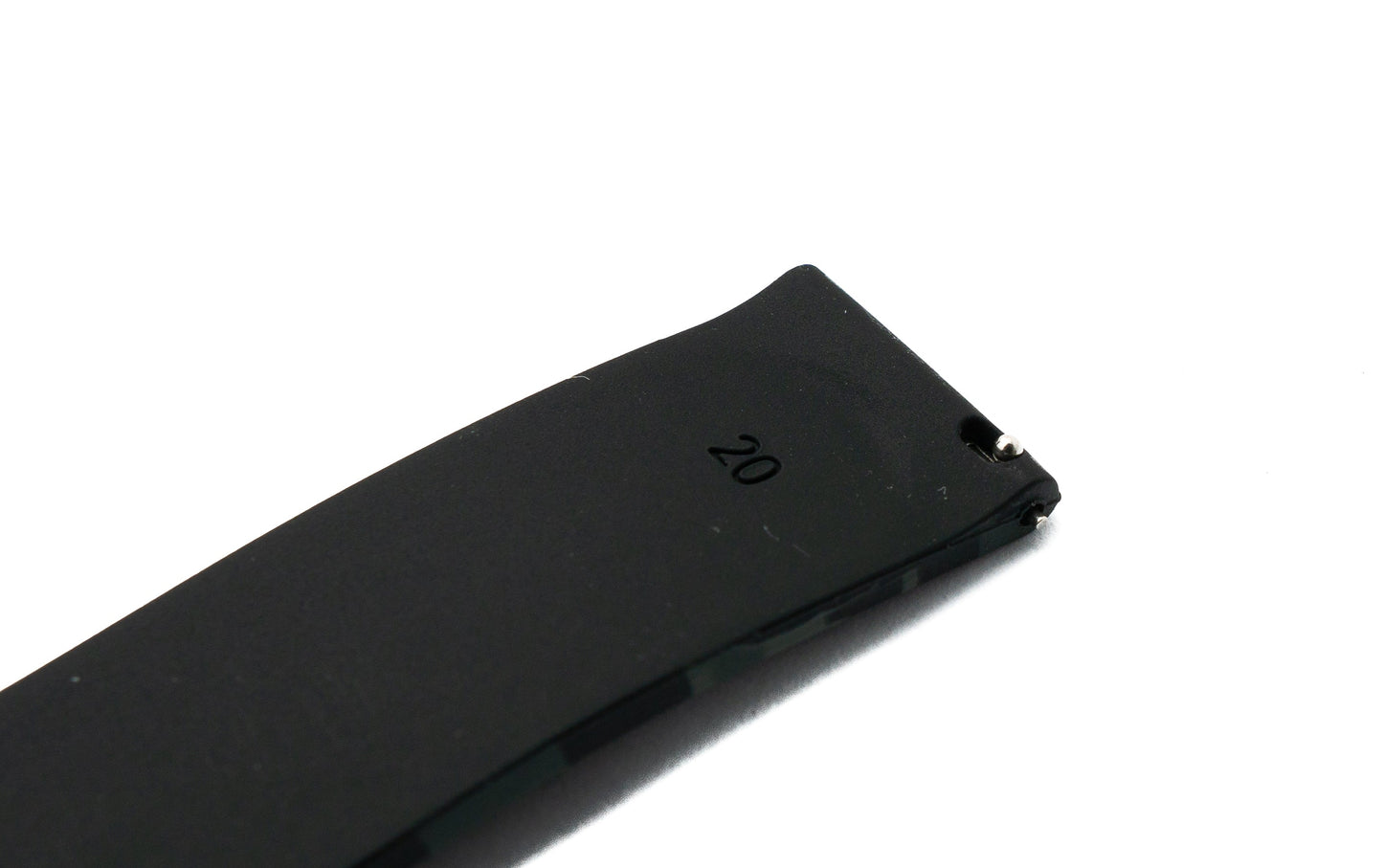 SYSTEM-S Armband 20 mm aus Silikon mit Kippfaltschließe für Smartwatch mit Tarn Aufdruck in Grau