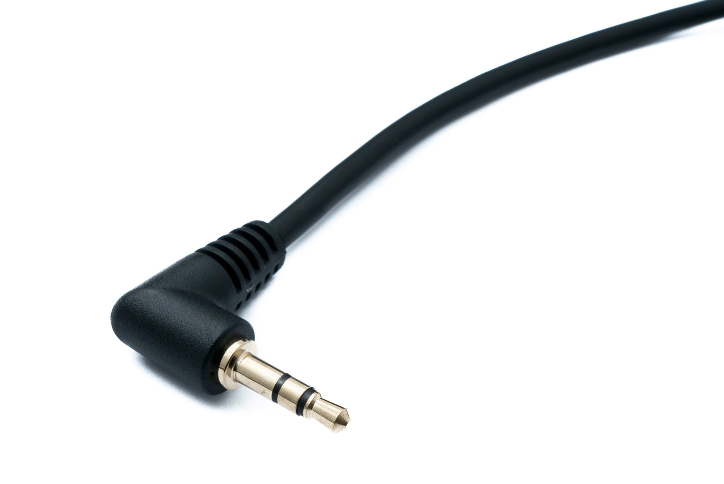 SYSTEM-S Audio Klinke Kabel 100 cm 3,5 mm 3 polig Stecker zu Stecker Winkel AUX