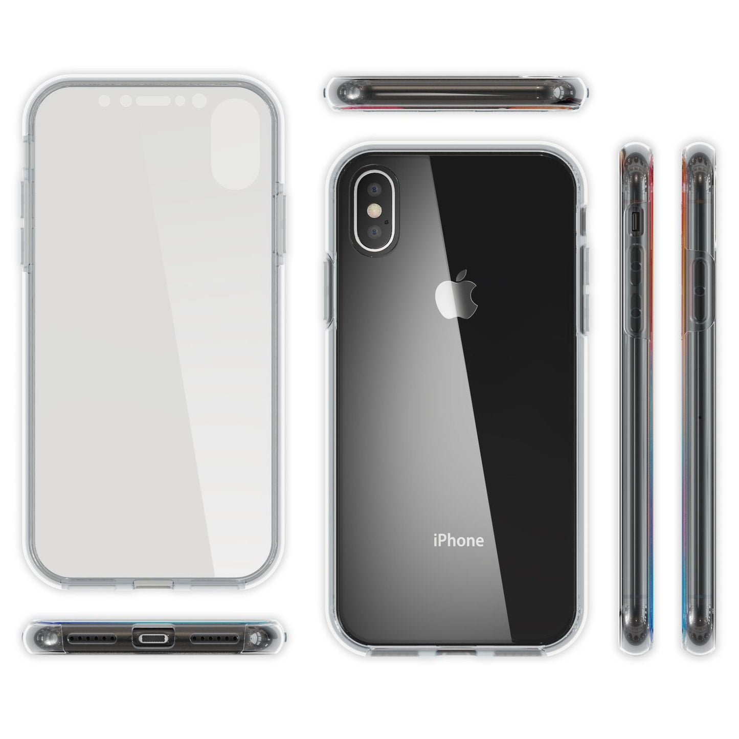 NALIA 360° Hülle für iPhone XS Max – Vorne & Hinten Schutz – 360GUARD (Full-Body Case) – Marke aus Berlin