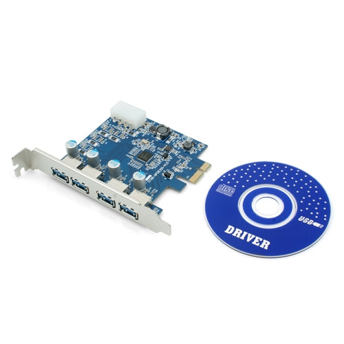 System-S 4x port USB 3.0 PCI Express card SATA 4-pin
