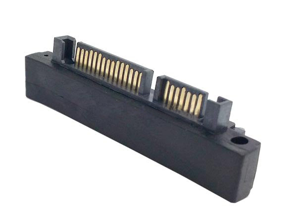System-S Adapter Right-Angle SATA 22-Pin 7 + 15 (male) to SATA 22-Pin (female)