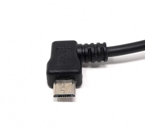 System-S Micro USB 2.0 Netzteil 90 Grad gewinkelt Winkelstecker (links/male) Ladekabel Reiseladegerät 1,5 m (Eurostecker Typ C)