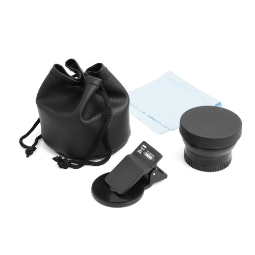 System-S 37mm Clip-on 0.45X Super Weitwinkel und Makro Linse Objektiv für Smartphone Tablet PC