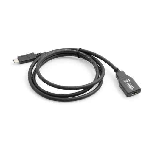 System-S USB 3.1 Type C (female) zu USB 3.1 Type C (male) Kabel Verlängerung 100 cm - DREIKS